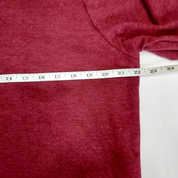 Eddie Bauer Camp Fleece 1/4 Zip Pullover Maroon Women's Large - Picture 5 of 5